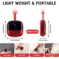 thumbnail image 3 of yeacher Smart Neck Massager with Pendant Design, 9 Intensity Levels & 3 Heat Settings, Portable USB Rechargeable for Shoulder, Neck & Arm Relief (Red), 3 of 6