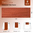 thumbnail image 2 of Mantel para queso Table Runner Fixwal, color terracota, 35 x 120 cm, 8 unidades, 2 of 8