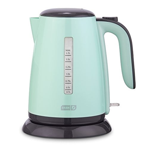 Dash DEZK003AQ Easy Electric Kettle with Auto Shut Off, 57 oz/1.7 L, Aqua
