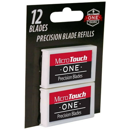 MicroTouch ONE Precision Razor Blade Refills, 12 count