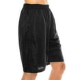 thumbnail image 3 of J. METHOD Men's Basketball Shorts Solid Plain Mesh Regular Fit Comfy Gym Workout Active Pants NEMP26 Black S, 3 of 5