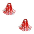thumbnail image 4 of mmirethe Silk Scarf Soft And Comfortable Wrap For Everyday Wear Fashionable And Stylish red 2Set, 4 of 6