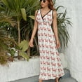 thumbnail image 6 of Strawberry Cow Print Dress Fashion Boho Beach Long Dresses Female Party Printed Maxi Dress, 6 of 9