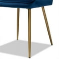 thumbnail image 6 of Bowery Hill Navy Blue and Gold Finished Metal 2-Piece Dining Chair Set, 6 of 7
