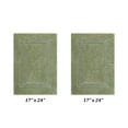 thumbnail image 3 of Better Trends Premium 2 Piece Bathroom Rug Set 100% Cotton, Extra Soft Tufted Bath Mat, Water Absorbent & Reversible Mat, Sage Lux Collection, 3 of 6