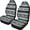 Blue Brown Geometric, variant on XYZCANDO 2 pcs Car Seat Covers for Driver Seat Car Front Seat Covers Easy Install Elastic, Truck Sedan Vehicle Automotive Seat Cushion Covers, Turtle Floral Design