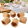 thumbnail image 1 of Woven Napkin , Rustic Style 6 Pieces Proper Size Napkin Holders  For Camping, 1 of 8