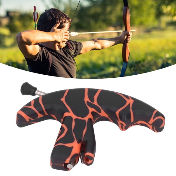 Thumb Bow Release, 3 Doigts Composé Bow Sensible Poignée Confortable Réglable Tir à l'Arc Aides pour Tir à l'Arc en Plein Air