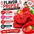 thumbnail image 3 of Gerrit J Verburg Strawberry Licorice Wheels Soft Chewy Candy 2 lb Bag, 3 of 8