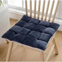 Fmbmuo Seat Cushion Square Stain Resistant Warm And Cozy 17x17 Inch Seat Cushions, 1Pcs Cotton Modern (Blue)