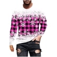 thumbnail image 2 of Mode Hommes T-Shirt à Col Rond Manches Longues Imprimé Décontracté avec Fermeture Éclair, 2 of 3