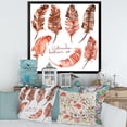 thumbnail image 3 of Designart 'Boho Art Feather Icons' Bohemian & Eclectic Framed Art Print, 3 of 4