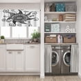 thumbnail image 5 of LALILO Kitchen Curtains and Valances Set of 3 36" Sun Art Window Treatment Tiers for Window Decor, 5 of 5
