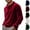 Red, variant on Men Velvet Long Sleeve Shirts Casual Loose Pleated Crewneck Velour Pullover Tshirt Comfy Soft Lightweight Winter Warm Tops