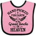 thumbnail image 3 of Inktastic Handpicked for Earth by My Great Uncle in Heaven Boys or Girls Baby Bib, 3 of 4