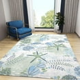 thumbnail image 2 of Nautical Coastal Ocean Area Rug, Blue Beach Creature Theme Indoor Carpet, With Non-Slip Backing Washable Rugs For Living Room Bedroom Kitchen Entryway Floor Mat, 2 of 7