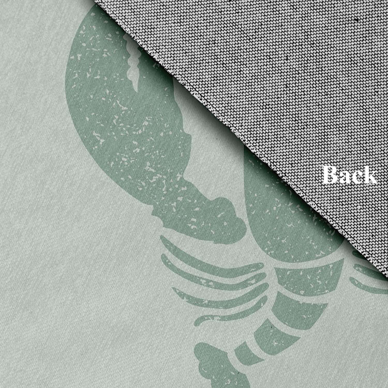 Simply Daisy 18 x 30 Lobster Nautical Chenille Rug, Sage