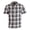 Indigo, variant on Plaid Short Sleeve Button Up Shirt Indigo XL