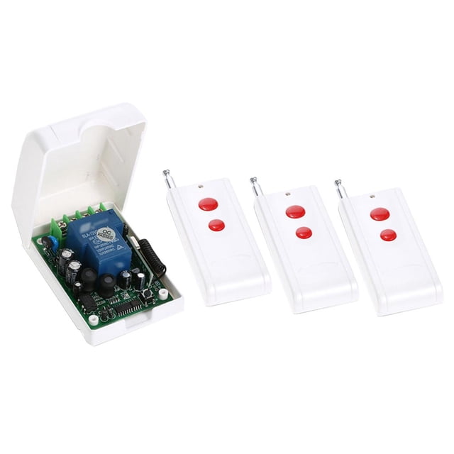 Interruptor Receptor telemando Adecuado para Garaje Cortina Automóvil Motocicleta Yotijar Interruptor de control remoto RF