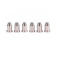 thumbnail image 1 of EeaseCA 6pcs Bullet Shape External Thread Guitar String Caps Mounting Buckle Through Body Ferrules Bushing Parts Guitar Accessories (Silver), 1 of 7