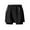 z2-Black, variant on Yaoyar Mens Athletic Running Shorts, Men Large Size Solid Color Casual Fashion Loose Sports Three-quarter Pants Drawstring Pockets Double Layer Exercise Shorts Pants