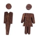 thumbnail image 2 of 2 piezas de letrero para puerta de baño público, práctico y de fácil instalación, bonitas decoraciones para baño, etiqueta para puerta de baño para 13cm y 13cm, 2 of 8