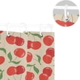 thumbnail image 5 of FREEAMG Red Cherry Shower Curtain Waterproof Fabric Shower Curtains for Bathroom Decoration Curtain with 12 Hooks 60x72 Inch, 5 of 6