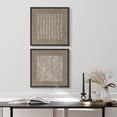thumbnail image 4 of IDEA4WALL Framed Canvas Print Wall Art Minimalist Line Patterns on Brown Background Digital Art Vintage Geometric Artwork Wall Decorative Relax/Calm Retro for Rooms - 16"x16"x2 Black, 4 of 5