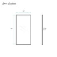 thumbnail image 5 of Pierre 34 x 76 Framed Fixed 3/8 in. (10mm) Clear Tempered Glass Shower Door with Black Matte Frame, 5 of 6