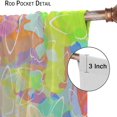 thumbnail image 5 of Butterfly Curtains,Colorful Butterfly Print Curtains for Children Boys Girls Bedroom Living Room Kitchen Window Drapes 42"W x 63"L (Pack of 2), 5 of 6