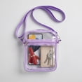 thumbnail image 6 of Clear Crossbody Purse Bag Bulk Stadium Approved 8"x 5.9" PVC Purse Bag with Strap for Travel Stadium Concerts Festival, 6 of 8