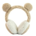 thumbnail image 1 of Orejeras de invierno Dinheiro para mujer, orejeras ajustables para esquí de niña, lindas orejeras con lazo, orejeras para exteriores, 1 of 5