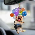 thumbnail image 3 of Colgante colgante de perro y globo vívido, espejo de ventana , regalos multicolores, adorno acrílico para vehículo, hogar, coche, accesorios d Gloria Colgante colgante, 3 of 7