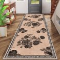 thumbnail image 2 of 2x6 FT Kitchen Runner Rugs Non Skid Washable, Faux Wool Rug Runners for Hallways Bathroom Carpet Runner, Soft Indoor Modern Floor Rug for Entryway Laundry Room, 2 of 11