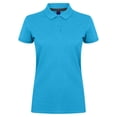 thumbnail image 5 of Henbury Womens Micro-Fine Short Sleeve Polo Shirt, 5 of 5