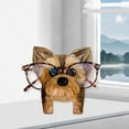 thumbnail image 2 of Wood Creative Eyeglass Holder Cute Pet Glasses Stand Holder, Wooden Animal Spectacle Eyeglass , Cute Animal Handmade Sunglasses Display Rack for Home, Office, Desk, Nightstand, 2 of 7