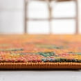 thumbnail image 4 of Unique Loom Jardin Collection Colorful, Vibrant, Abstract, Modern Area Rug, 3 ft 3 in x 5 ft 3 in, Orange/Olive, 4 of 5
