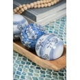 thumbnail image 5 of A&B Home Set of 4 Blue and White Floral Porcelain Orbs 3.9" x 3.9" x 3.9", 5 of 13