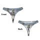 thumbnail image 3 of Balery Majestic Snowy Wolf Tangas de Algodón para Mujer con Estampado – Ropa Interior Sexy, Transpirable, G-string-Medium, 3 of 6