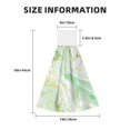 thumbnail image 3 of Kdxio Green And Gold Abstract Marble Hand Towel with Loop Hanging Towel Absorbent Tie Towels for Kitchen Tea Bar Bathroom Decor, 3 of 7