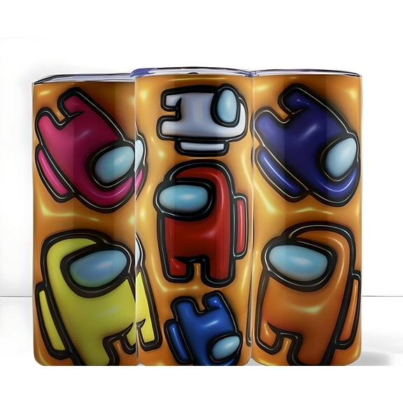 Alpha Printing 20oz Tumbler – Among Us 3D Gaming Edition