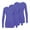 Bleu Royal de Bruyère, variante sur Adar sous-Couches pour Femmes, Lot de 3 - T-Shirt de sous-Couche à Manches Longues Confortable