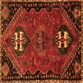 thumbnail image 1 of Ahgly Company Indoor Square Persian Orange Traditional Area Rugs, 4' Square, 1 of 1
