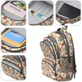 thumbnail image 4 of Skull and Flower Gothic Pattern Cute School Backpack Bag with Padded Back and Adjustable Shoulder Straps 16.9 X 12.6 X 5.9 Inches, 4 of 5