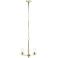 thumbnail image 6 of Lalia Home 3-Light 15" Clear Glass And Metal Hanging Pendant Chandelier, Gold, 6 of 12