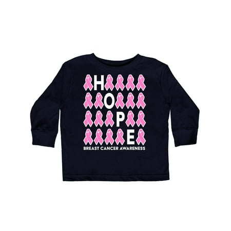 

Inktastic Hope- Breast Cancer Awareness Gift Toddler Boy or Toddler Girl Long Sleeve T-Shirt