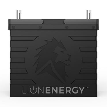 Lion Energy UT 1300 BT 12V Lithium Iron Phosphate Battery, Black, with Handle for Camping and RV