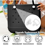 4Pcs Reuseable Replacement Buttons for Bogg Bag Strap, Rivets Compatible with Bogg Bag Handles Add Hook Function