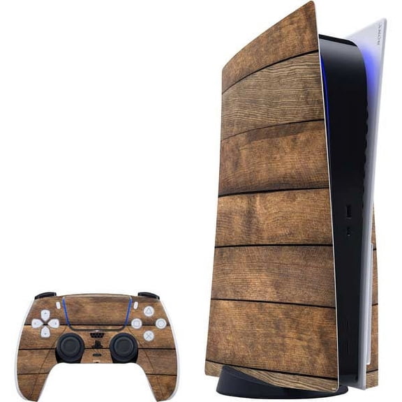 Skinit Wood Early American Wood Planks PS5 Bundle Skin