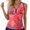 Watermelon Red, variant on Womens Tankini Top Women's Print Ladies Bikini Top Swimsuit Top Conservative Swimsuit Top Without Bottoms Tankini Top Watermelon Red L